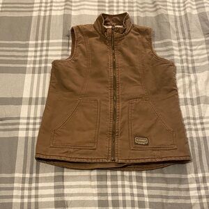 Stylish Tan and Cream Women's Vest